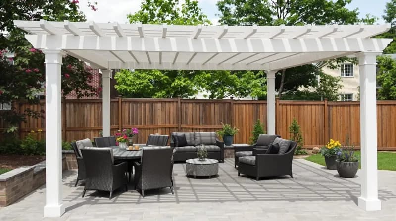 Classic Cedar Deck with Pergola