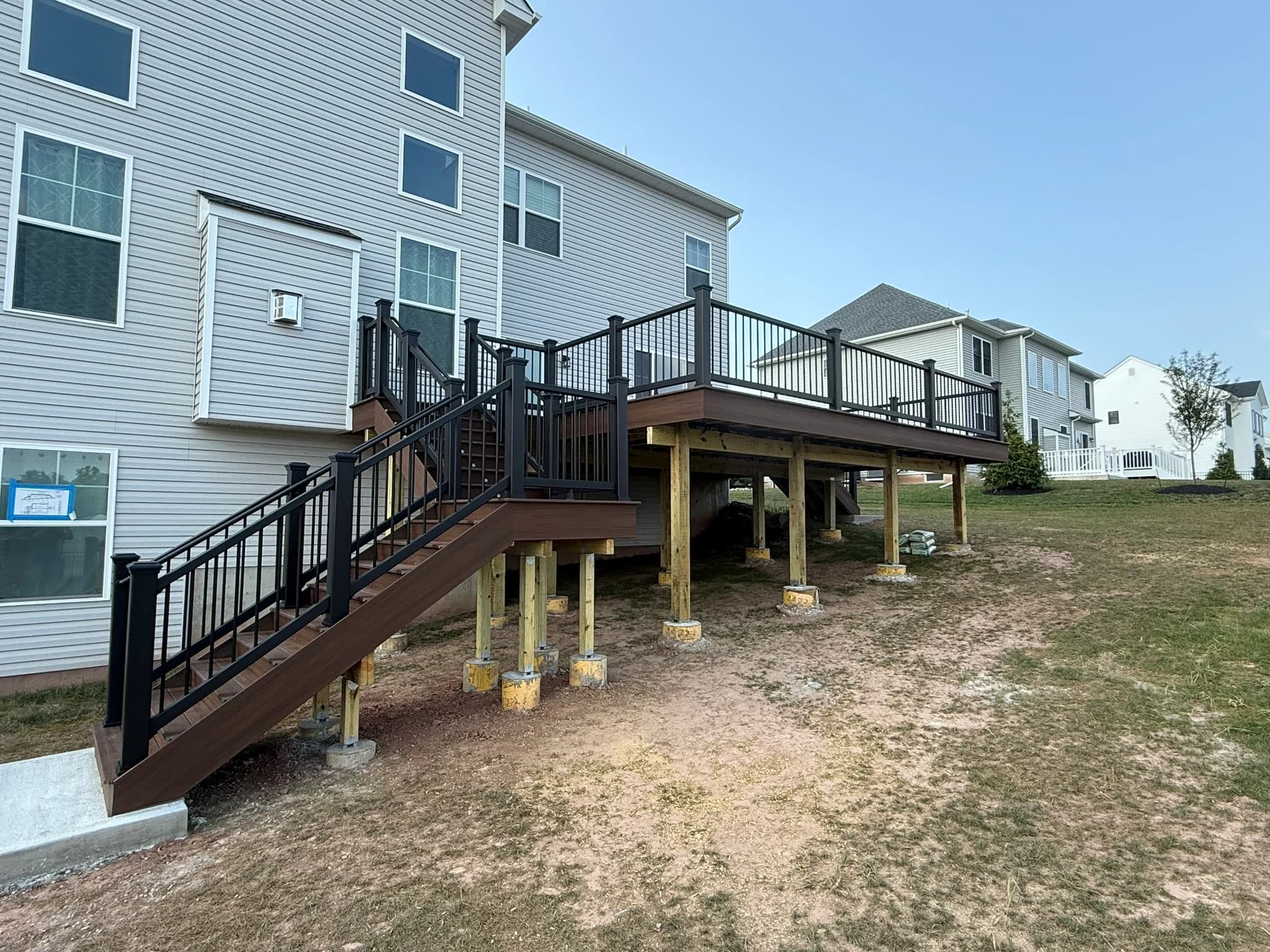 Custom Deck and Stairs in Center Valley — project photo