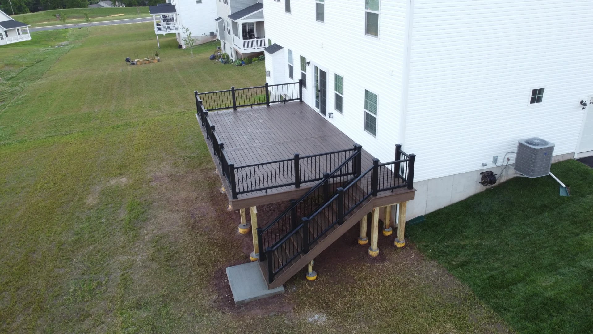 deck with outdoor kitchen in Pennsylvania